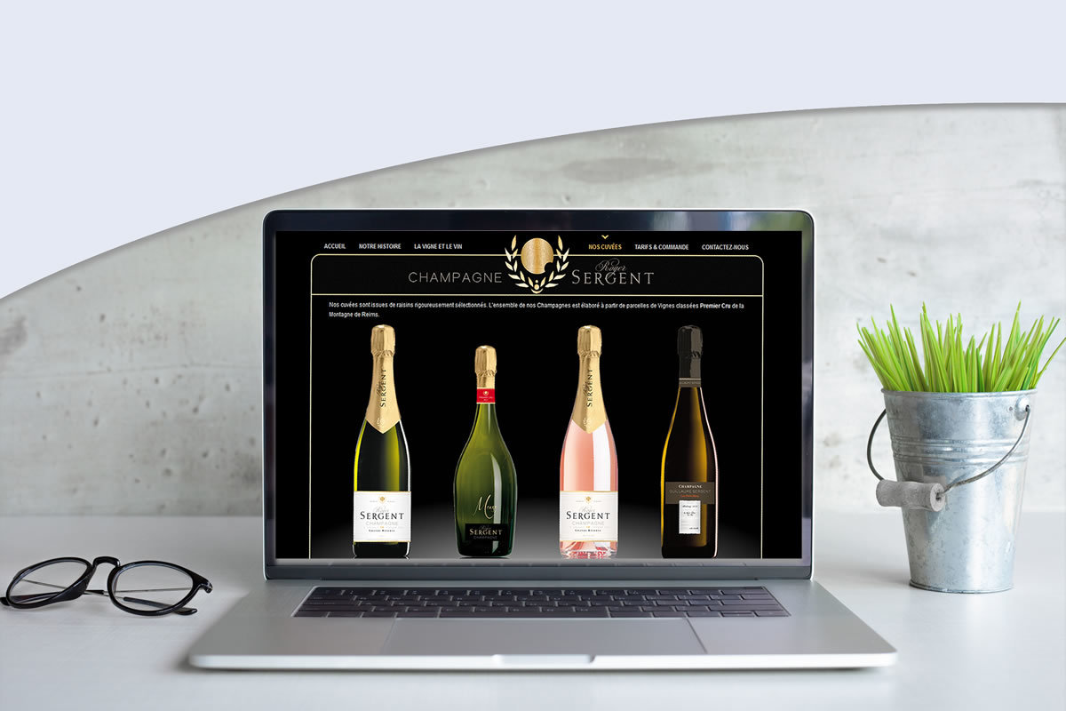 Site catalogue pour Champagne Roger Sergent